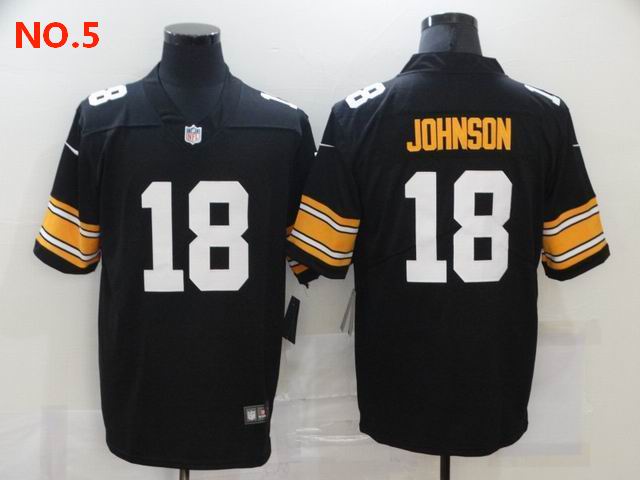 Men's Pittsburgh Steelers #18 Diontae Johnson Jersey NO.5;